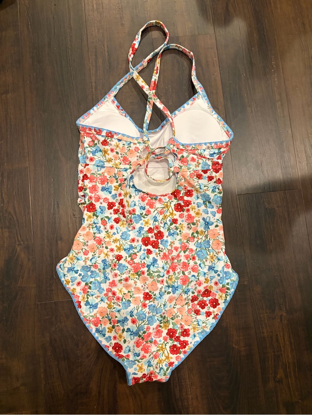 Eomenie Floral One Piece Swimsuit Medium NWT - Picture 7 of 7